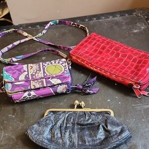 Purple and Red Clutches with Unique Textures